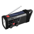 Emergency Radio with SOS Alarm, AM/FM/SW & Flashlight. 2000mAh Battery & Solar/Hand Crank Charging for Outdoor Survival.