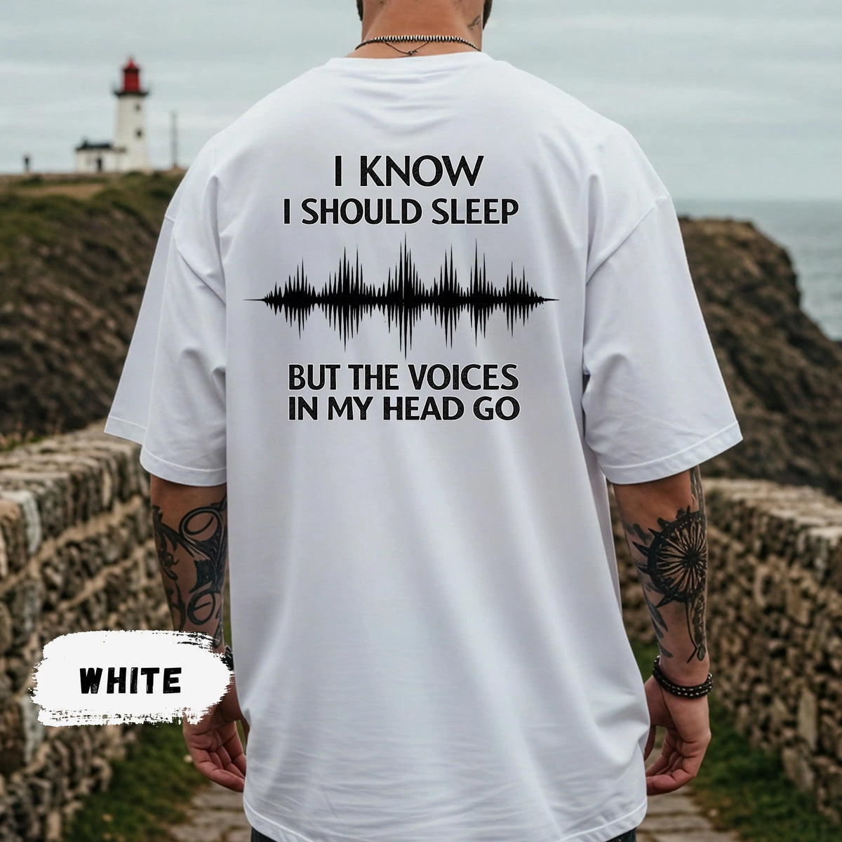 I Know I Should Sleep Shirt Funny Insomnia Tee Sarcastic Graphic T-Shirt Voices in My Head Dark Humor High-quality Fashionable