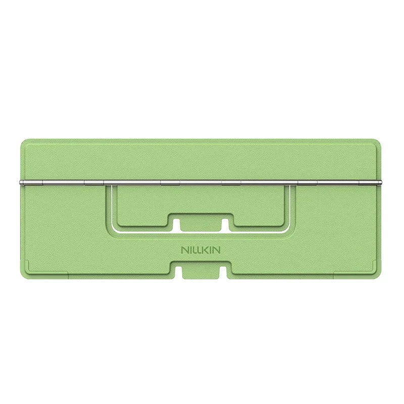 NILLKIN Foldable Multi-Angle Laptop Stand, Adhesive Mount w/Aerospace Hinge, Portable Ergonomic Riser for Posture & Ventilation
