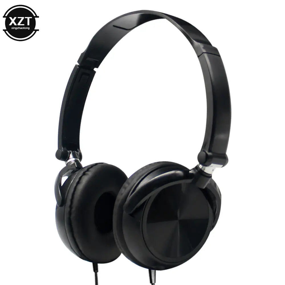 black wired headphones with hd sound and bass hifi stereo feature a sleek glossy finish and padded earcups designed for superior ear headsets bass performance.