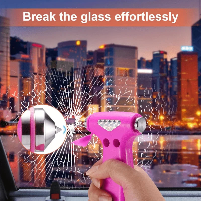 1 car safety hammer, emergency escape tool, with window circuit breaker and seat belt cutter, escape hammer