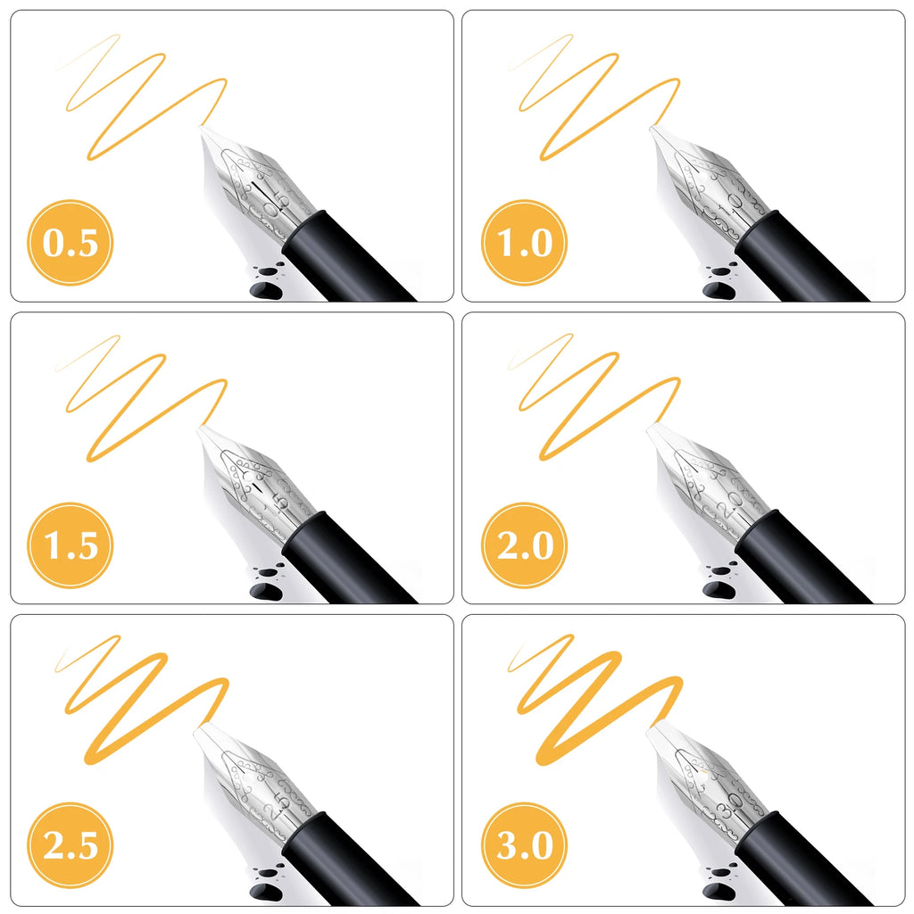 30Pcs PenNibs Stainless Steel Writing Drawing Supplies for Students Artists Beginners Calligraphy Fountain Pen Nibsreplacements