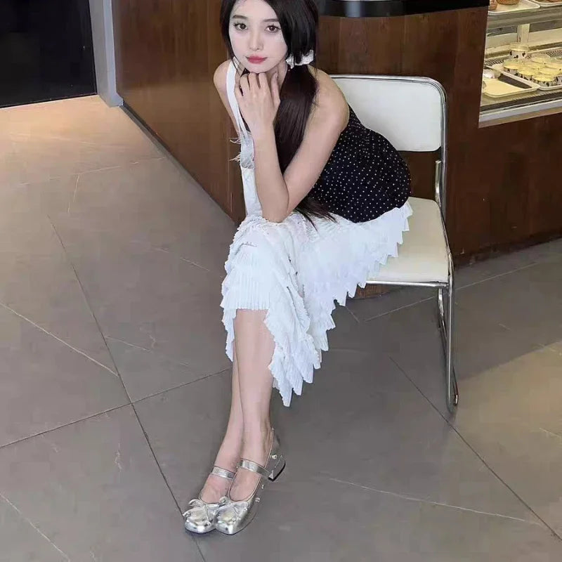 Woman Leather Shoes 2025 Spring Autumn New Fashion Korean Style Soft Bottom Anti-slippery Versatile Elegant Low-heel Party Shoes