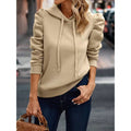 Autumn Winter Hoodies Sweatshirts Women Solid Color Long Sleeve   Casual Comfortable Pullovers Tops