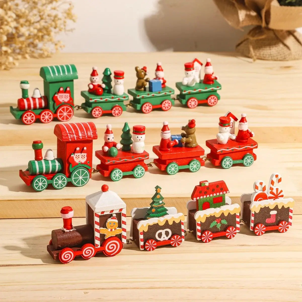 Christmas Train Merry Christmas Decorations For Home 2026 Cristmas Ornament Xmas Navidad Noel Gifts Happy New Year 2027 Gifts