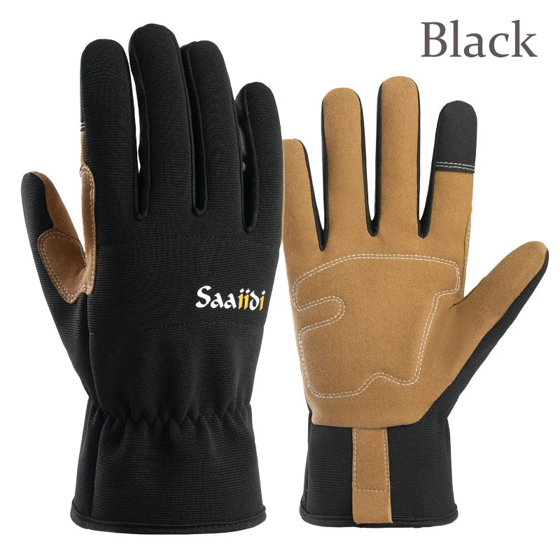 Gardening Work Gloves Unisex Anti-Slip Durable Touchscreen Protective for Men and Women Hiking Cycling Camping Outdoor Sports