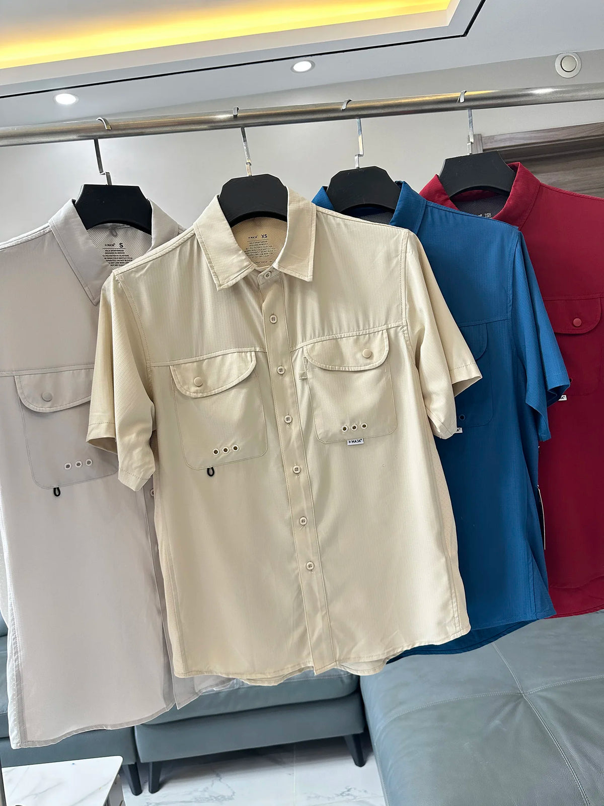 High Performance Men's Short Sleeve Shirt Breathable Tear Resistant Ultra Stretch Outdoor Fashionable Urban Style Quick Dry