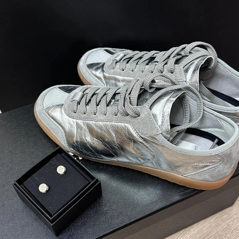 2026 New Womens Shoes Exquisite Soft Leather Casual Shoes for Woman Comfort Soft Sole Lace Sneakers Designer Shoes Zapatos Mujer
