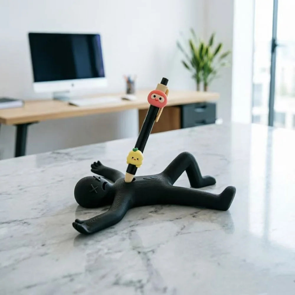Creative Pen Holder Desk Organizer Multi-Pen Compatible Fun Stationery Gift Desktop Ornament Pen Stand Office Desk Accessories