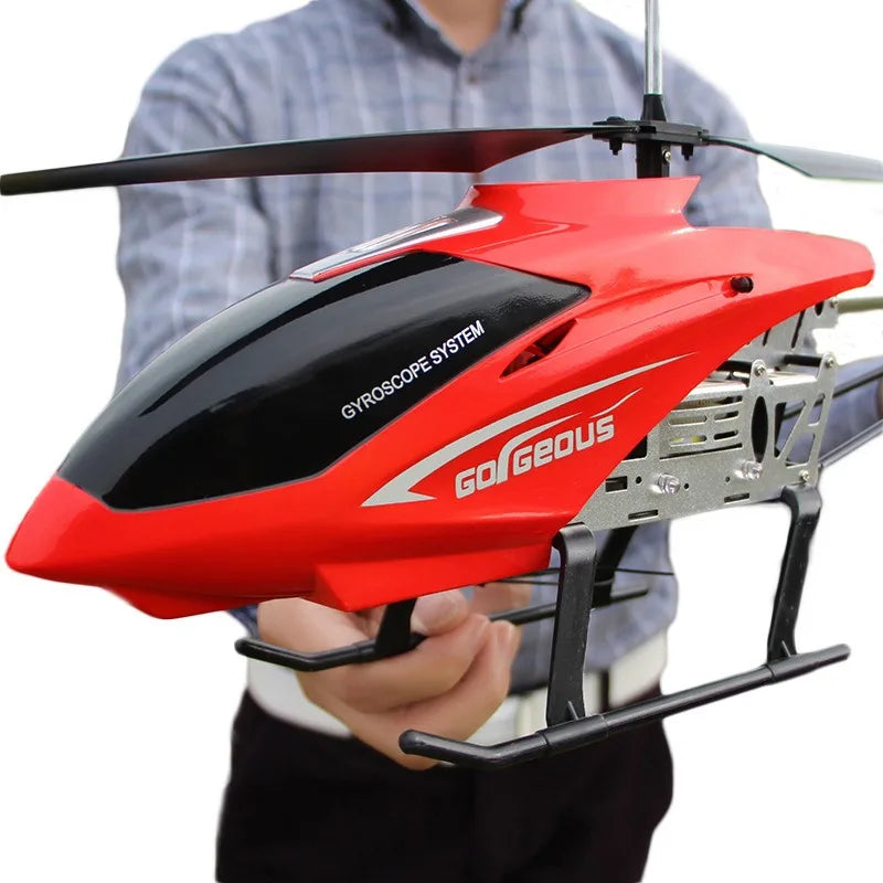 Super large high quality remote control aircraft drop resistant helicopter charging toy model drone aircraft