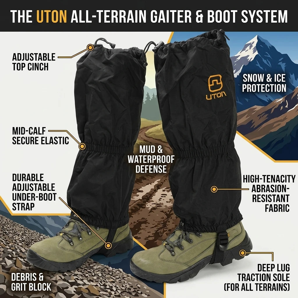 Outdoor Travel Leg Warmers Hiking Leg Gaiter Waterproof Legging Shoes Hunt Climbing Camping Winter Tourist Snow Foot Cover