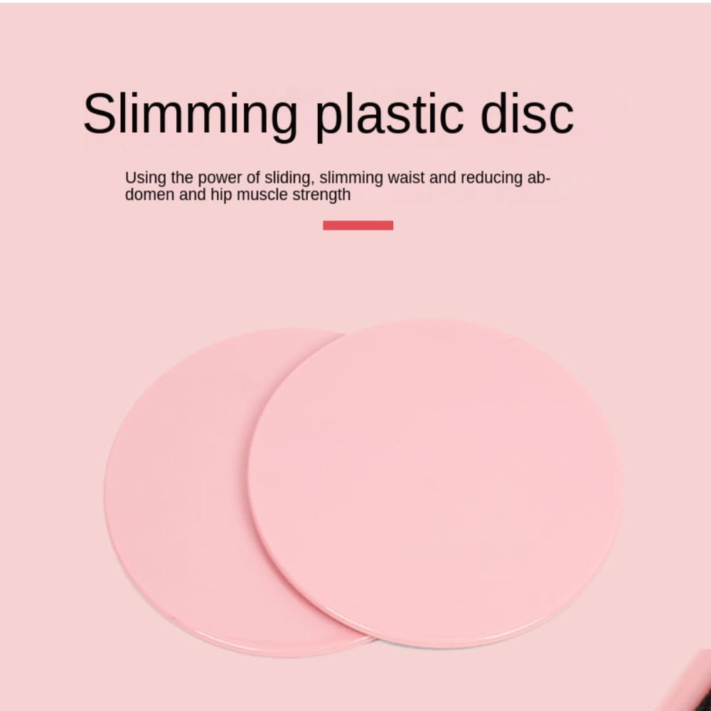 pink plastic core sliders fitness gliding discs designed for abdominal training and slimming exercises