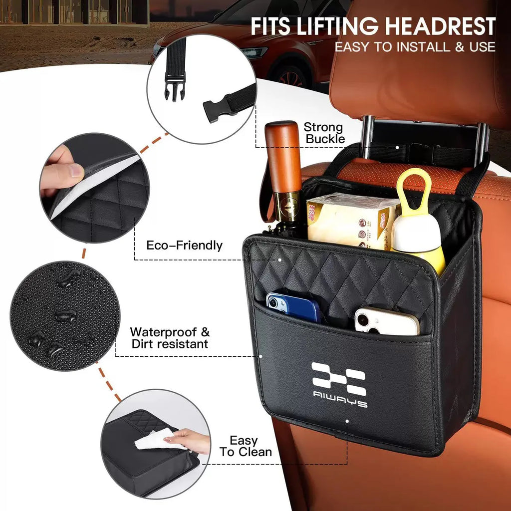 Car Backseat Large Capacity Storage Bag Protectors for Trip Kids Travel Multi Hanging For Aiways U5 PRO U6 U7 Accessories