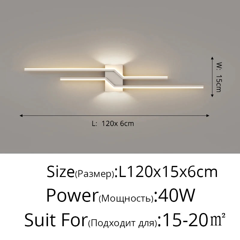 Modern Living Room Sofa Background Wall Lamps for Bedroom Bedside Designer Strip Minimalist Wall Decor Loft creative line Lights