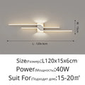 Modern Living Room Sofa Background Wall Lamps for Bedroom Bedside Designer Strip Minimalist Wall Decor Loft creative line Lights