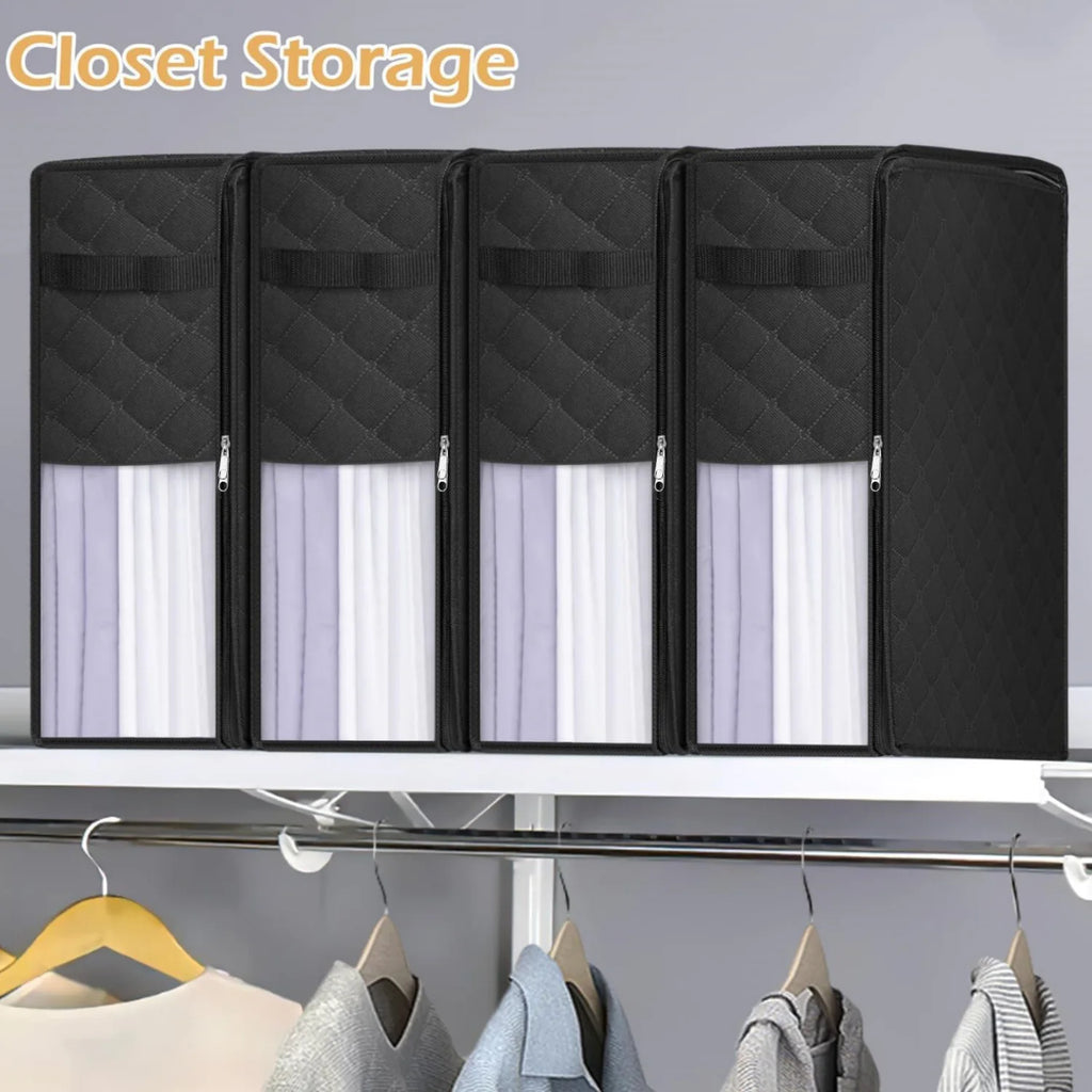 Bed Sheets, Clothes, Blankets, Storage Bags with Zippers, Suitable for Blankets, Bedding, Wardrobes, Bedrooms, Saving Space