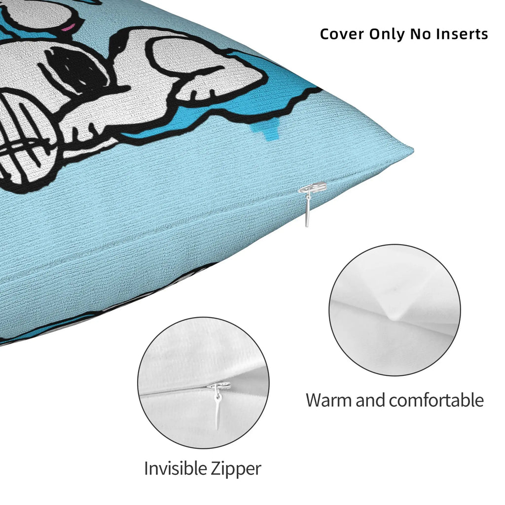 Valentine's Day  Linus & Snoopys Pillowcase Polyester Cushion Cover Decorative  Throw Pillow Case Cover Sofa Zippered 45X45cm