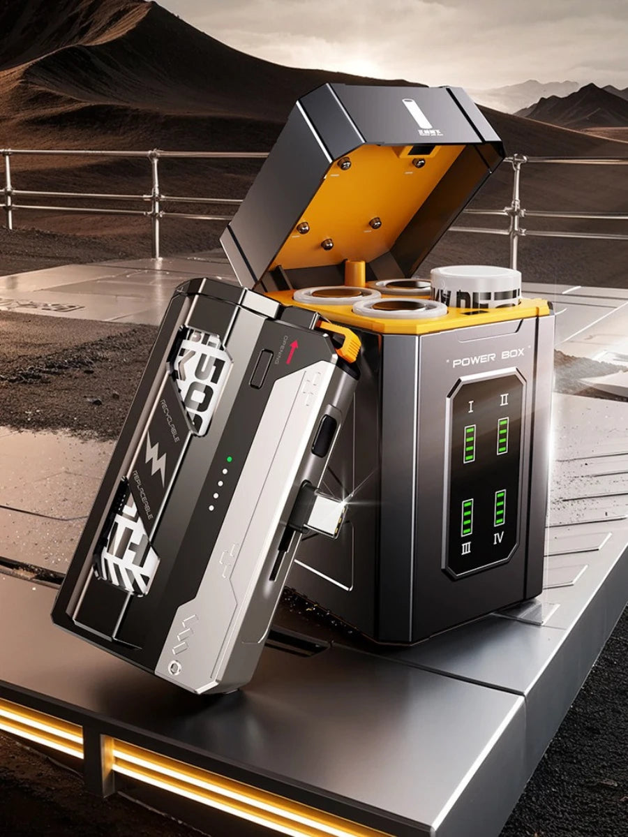 POWER BOX Capsule Disassemble Tactical Magazine Mobile Power Bank 20W Fast Charging Portable Replaceable Battery Pack 5000mAh