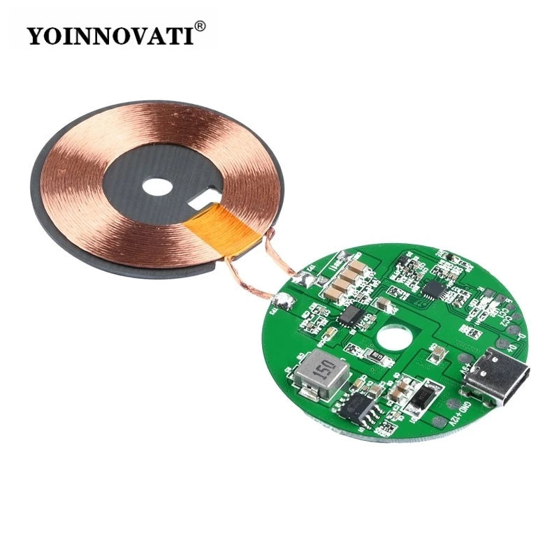 20W High-Power Wireless Charger Module - Qi Wireless Charger Board 12V/24V Car Phone Charging PCBA  for DIY Modification