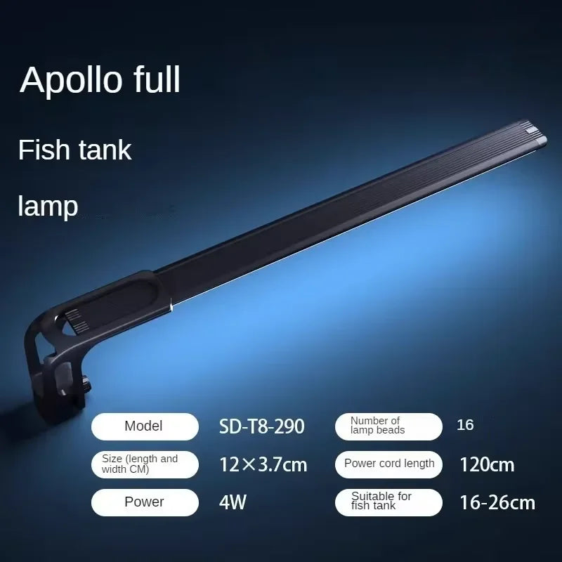LED Light for Fish Tank Coral Growth Full Spectrum Clear Water Energy Saving Lamp for Aquatic Plants Aquarium Lighting