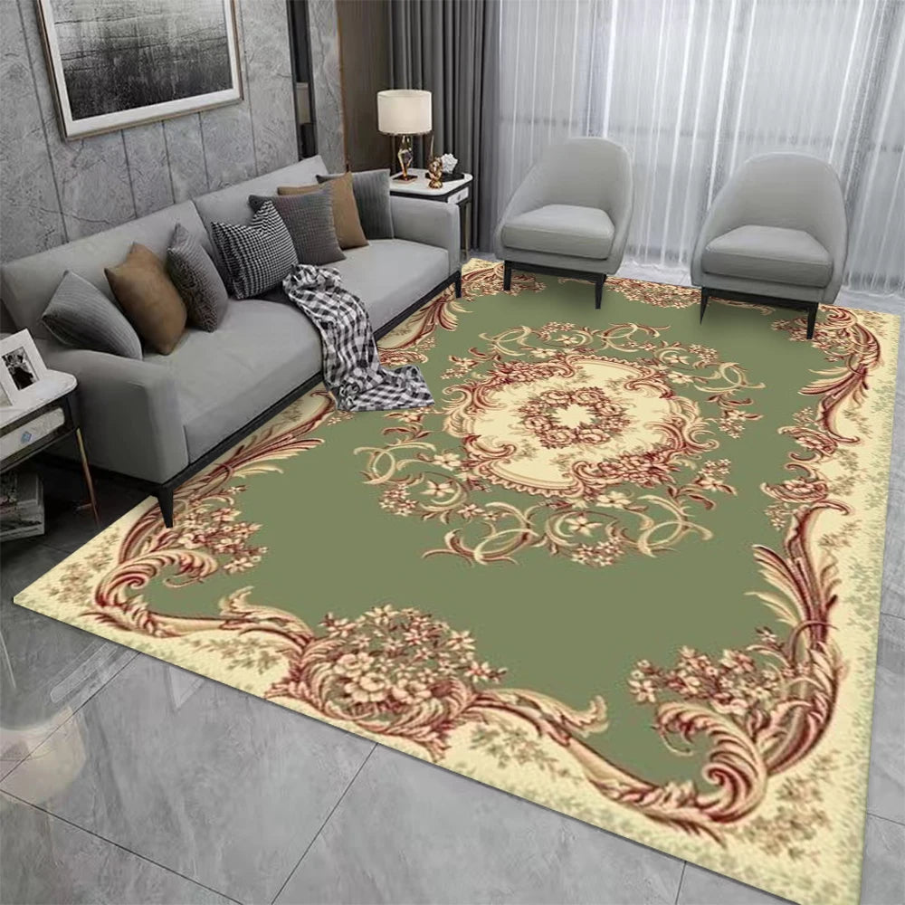 Vintage Carpet for Living Room and Bedroom, Sofa, Coffee Table Rug Bohemian Ethnic Style, Household Bedside Mat