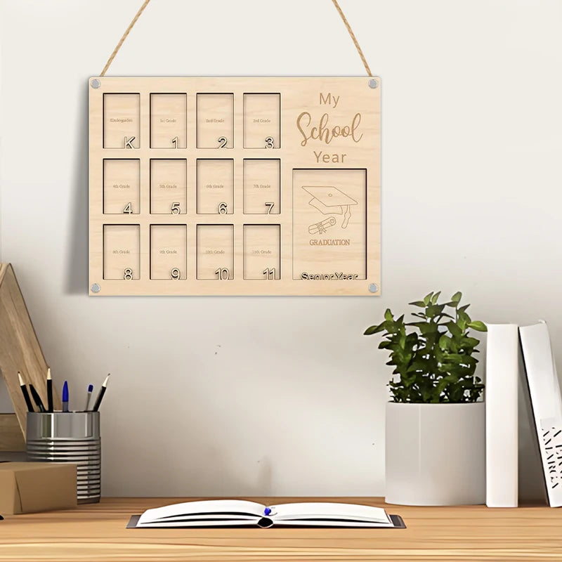 Graduation Year Photo Frame Senior Year Wooden Photo Frame Back To School Graduation Party Decorations Graduation Photo Frame