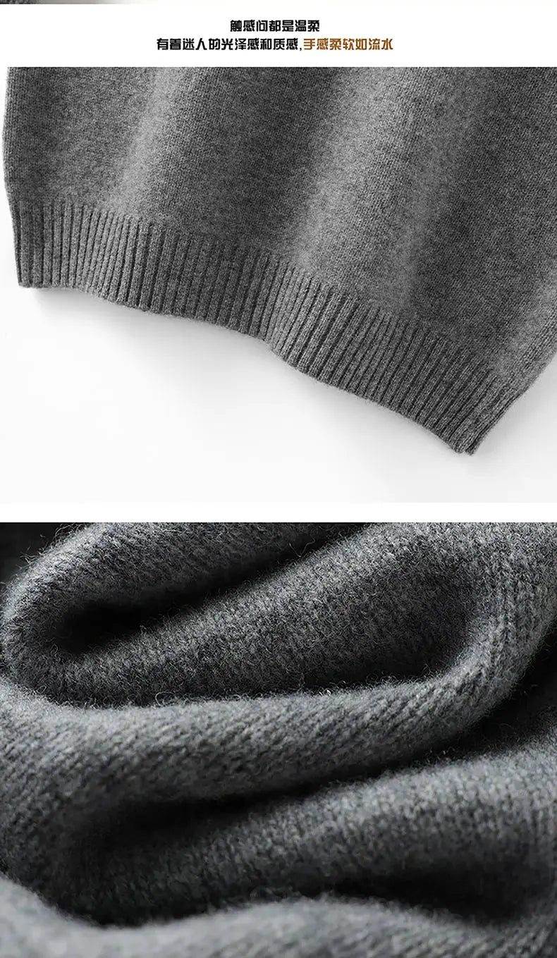A soft heather gray women wool knit vest crew neck casual sweater with a ribbed hem and plush texture.
