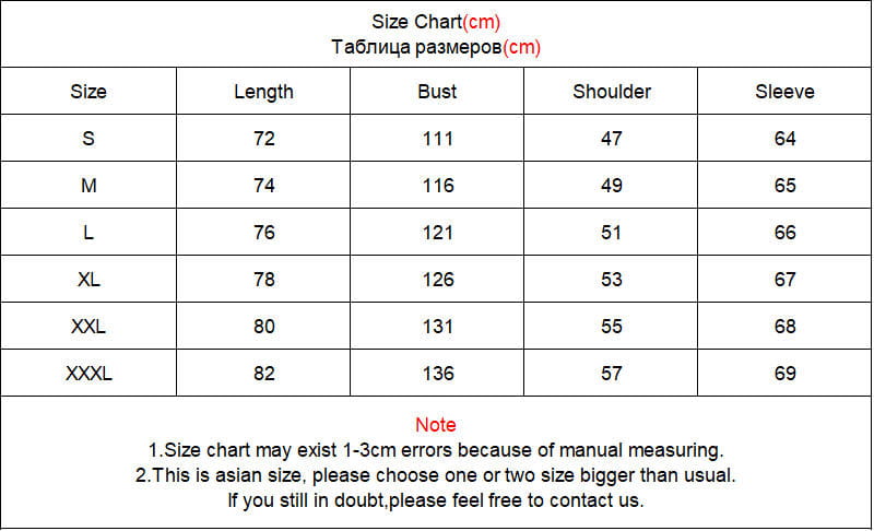 Tabla de tallas de la chaqueta con capucha Y2K de polar a cuadros para hombre, ajustada para Asia, con medidas en centímetros desde la talla S hasta la XXXL.