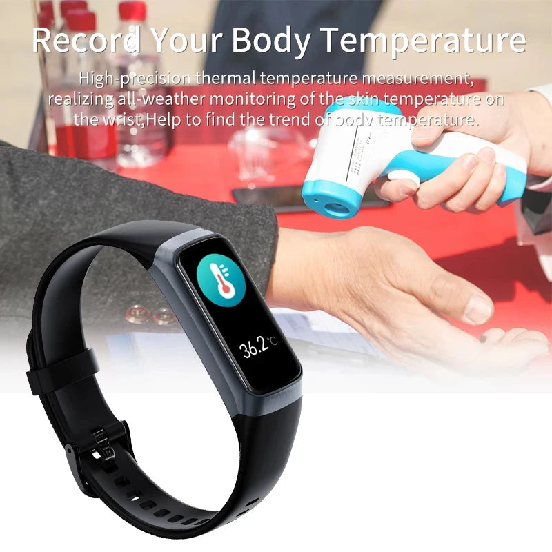 New Smartwatch 2026 Heart Rate Body Temperature Health Monitor Waterproof Smart Watch Man Women Sports Fitness Tracker Bracelet
