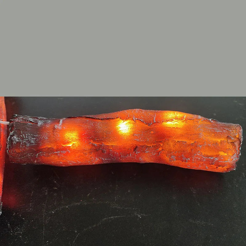 Flameless Fireplace Light  Led Fireplace 3D Charcoal Lamp with Realistic Log Wood Burning Flame for Home Indoors Outdoor
