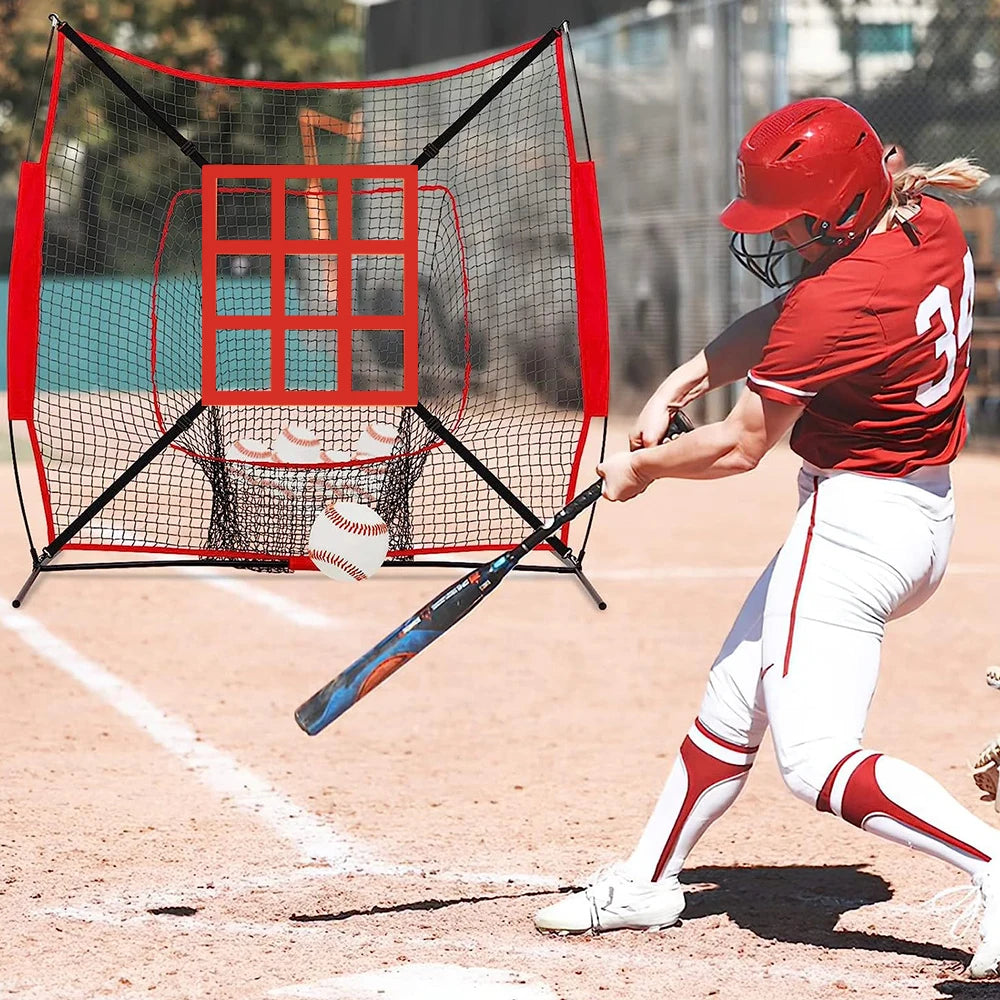 Baseball Softball Pitching Target Practice Accuracy Training Throwing Baseball Pitching Net Training Aids Throwing Strike Zone