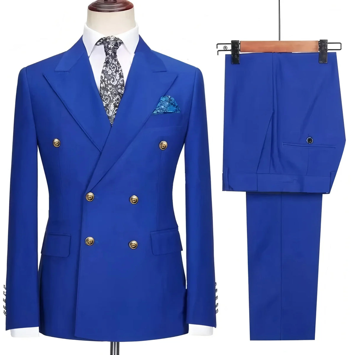 Men's Elegant Business Terno Casual Host Banquet Trousers Blazer Set Male Suit for Various Occasions