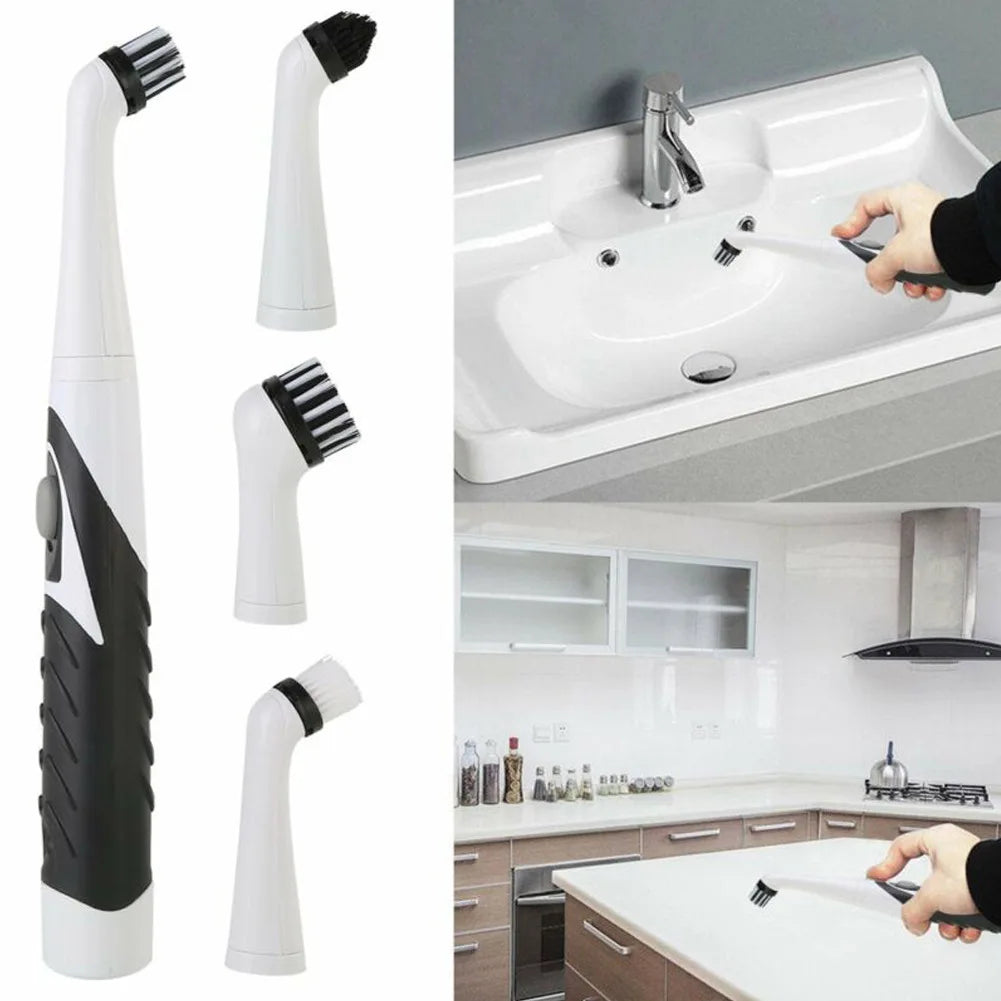 Household Kitchen Wall Cleaning Product Clean Glass Shoe Rotating Handle Brush Set Electric Floor Scrubber Cleaner Kit
