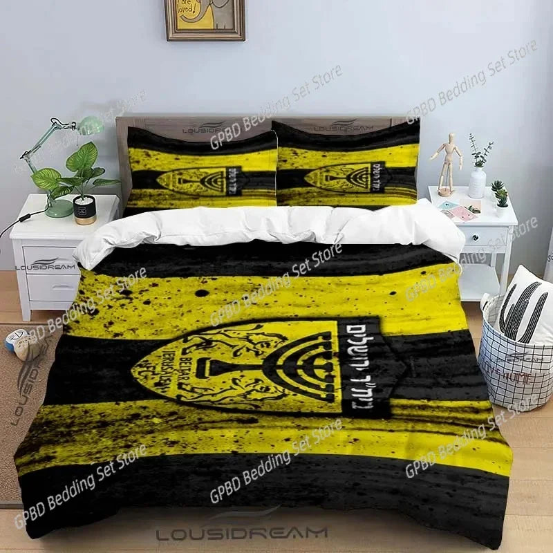 Beitar Jerusalem Fc Bedding Set For Bedroom Soft Modern Bedspreads Comefortable Kids Duvet Cover Quilt Cover And Pillowcase