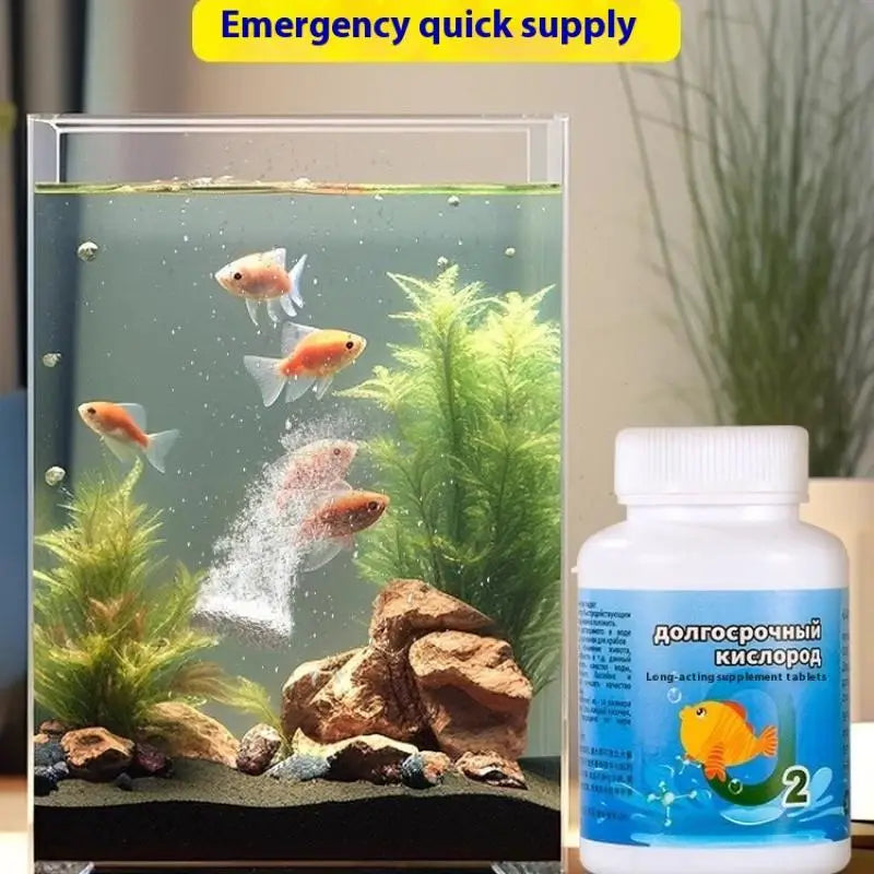 Prolonged Oxygenation Tablets for Aquariums; Essential Multi-Use Tool for Fish Tanks and More