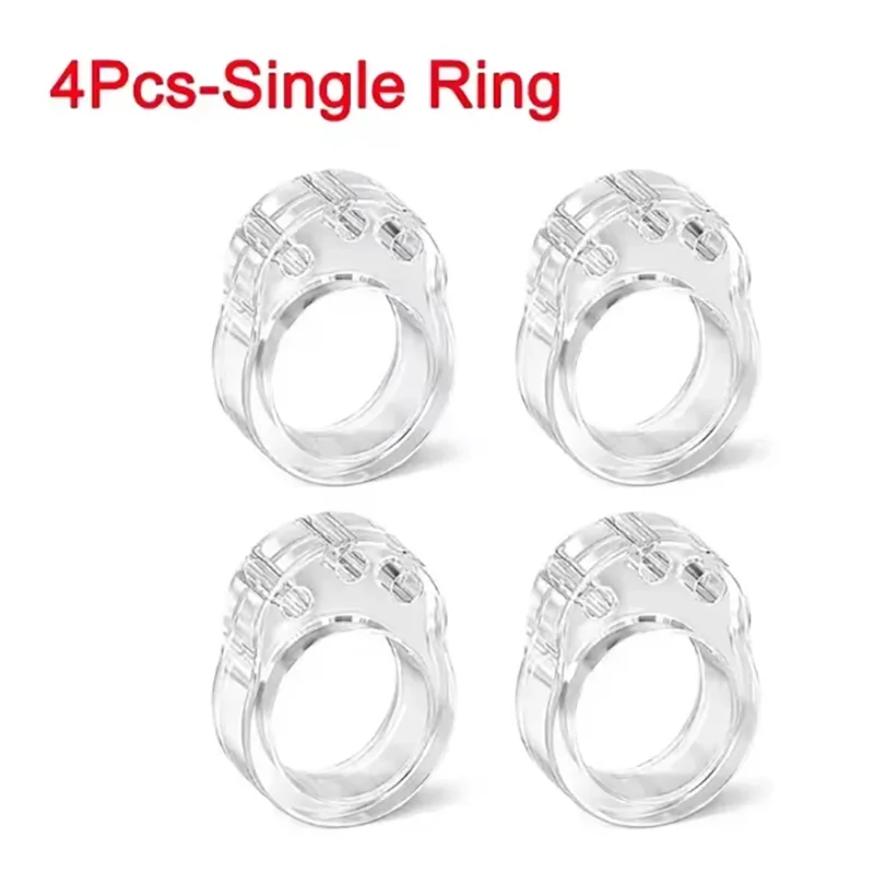 Transparent Doorstop Door Handle Wall Protection Door Handle Buffer Furniture Protection Pad Crash Pad Shockproof Ring Stopper