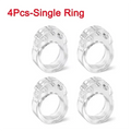 Transparent Doorstop Door Handle Wall Protection Door Handle Buffer Furniture Protection Pad Crash Pad Shockproof Ring Stopper