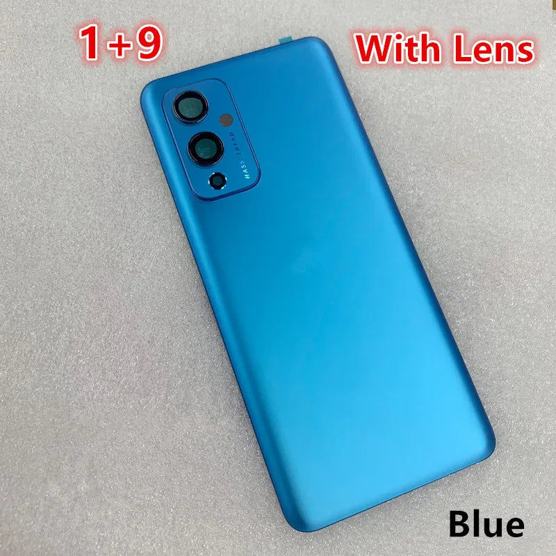 Oneplus9 Housing For Oneplus 9 One Plus 6.55" Glass Battery Back Cover Repair Replace Door Phone Rear Case + Camera Lens