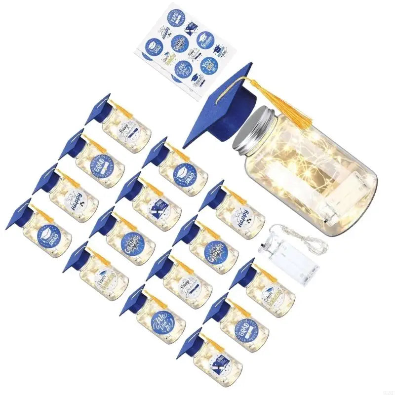 Graduation Memory Jar with Led Light Light Up Jar with Graduation Cap 55KF