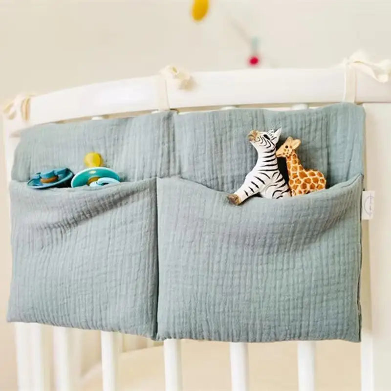 Newborn Baby Storage Bag Multi-functional Diaper Organizer Toys Drink Storage Bag Cradle Bed Crib Side Portable Storage Bags