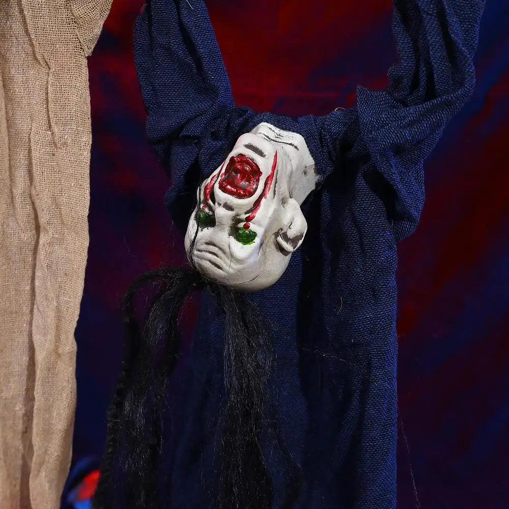 Halloween Spirit Face Decorations Eye Catching Bloody Eye Shape Doll Ornament Terrifying In Dark Place Embellishment Party