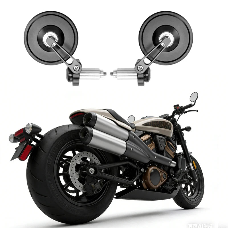 Motorcycle Accessories For Voge Harley Honda Vespa Kawasaki Yamaha Royal Enfield Cafe Racer Retro Handle Bar Mirror Side Mirrors