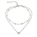 New Minimalist Clavicle Necklaces for Women Heart Love pendants Neck Chain Fashion Jewelry Beach Summer Collares Necklace