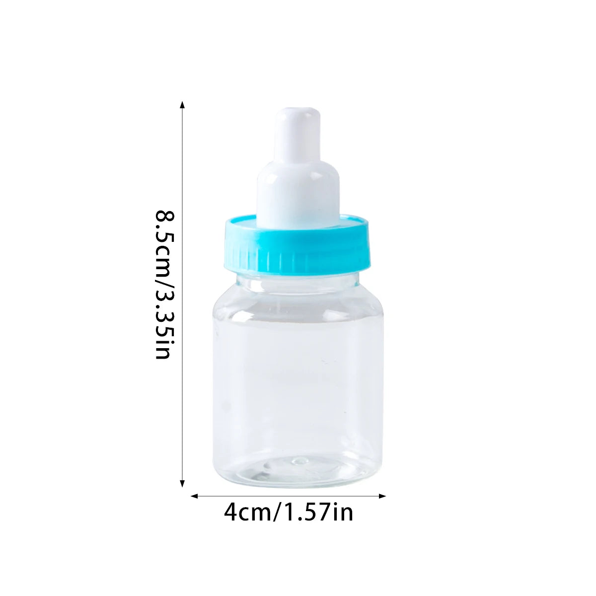 12/24Pcs Pink Blue Baby Bottle for Baby Shower Favors Mini Candy Bottles for Boys Girls Newborn Party Gender Reveal Party Decor