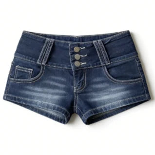 2026 Casual Women Denim Shorts Y2K Aesthetic High Waist 90s Streetwear Soft Grunge Egirl Style Comfort Beach Outfit New Fashion