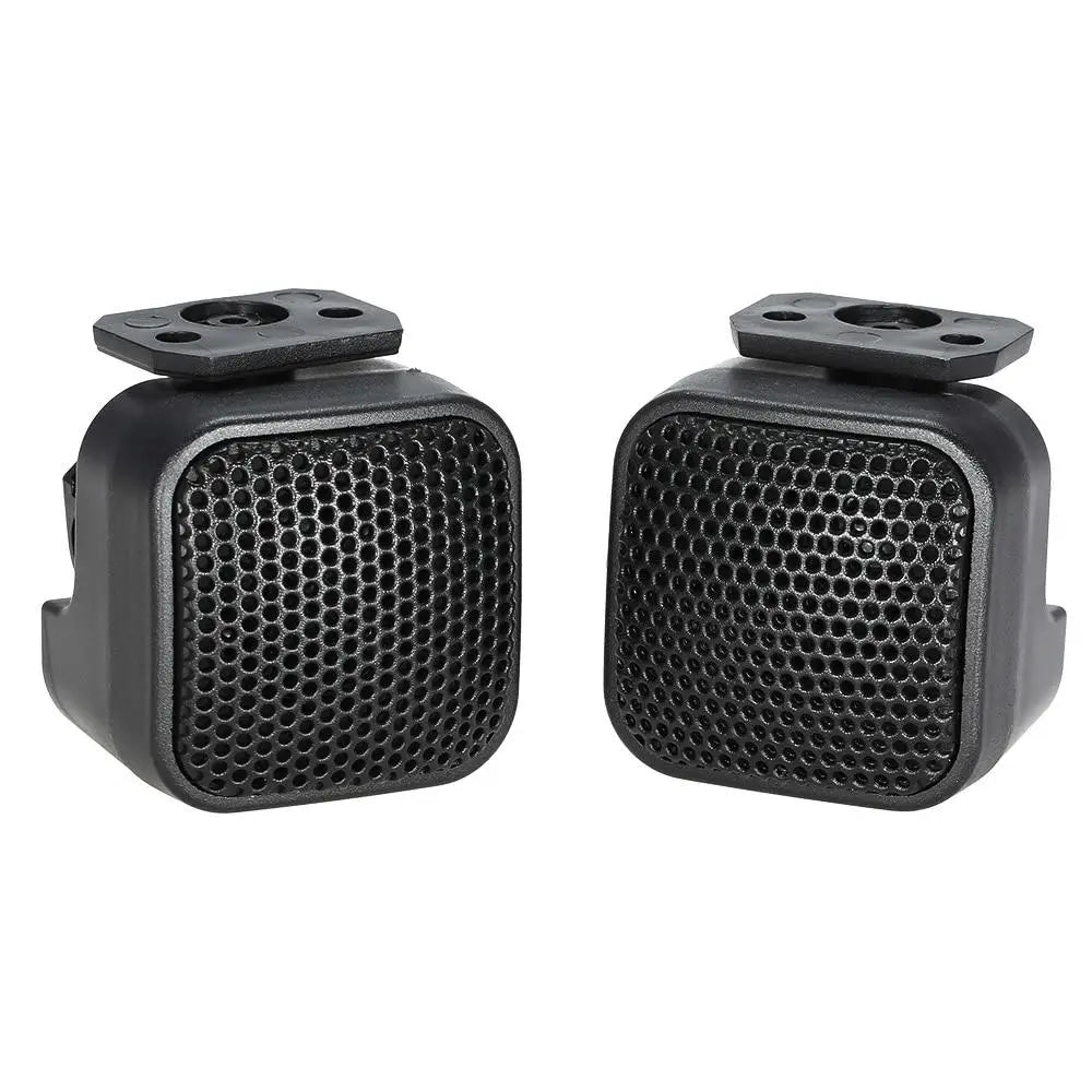 Montajes del tweeter tipo domo de coche de plástico negro de 500 W con rejillas de malla hexagonales y soportes de montaje para altavoces de 500 W