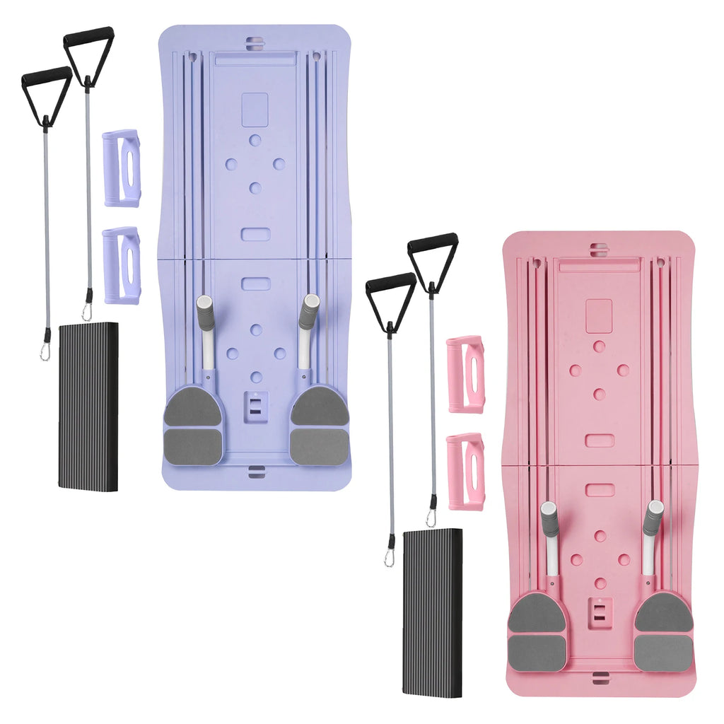 At Home Pilates Board Foldable 4-in-1 Exercise  Wheel Roller Exercise Equipment for Home Gym Workout  Trainer Pilate Board