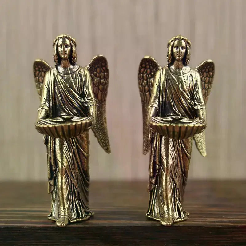 European Angel Figurine Home Decor Statue Guardian Angel Wings Angel Ornament Living Room Decorations