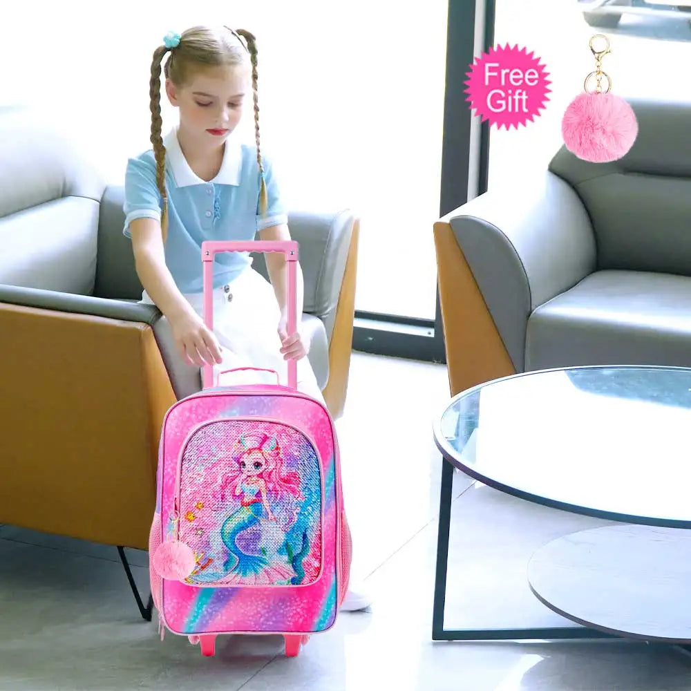 Kids Luggage for Boys Girls, Cute Rolling Wheels Suitcase for Toddler, Children Travel Carry on Suitcase