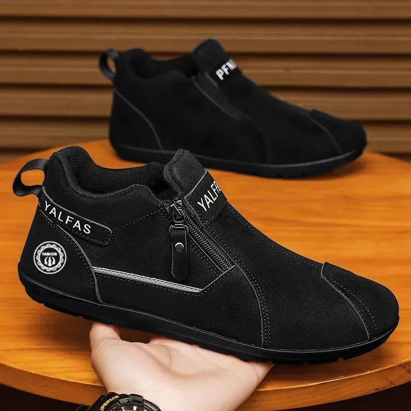 Casual Sneakers 2026 New Arrival Autumn Winter Men Casual Shoes Lightweight Slip On Sneakers Flat Work Shoes Loafers
